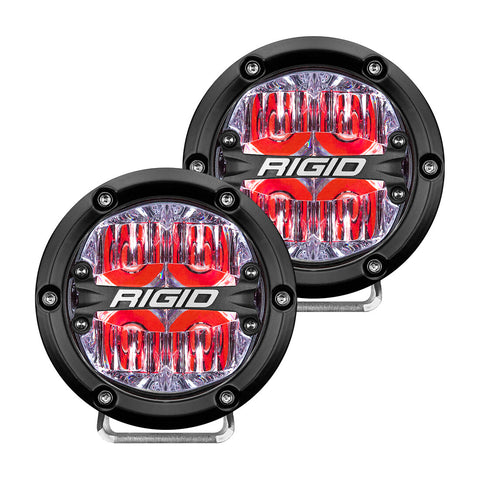 RIGID 360-SERIES 4IN DRIVE RED BACK LIGHT/2 36116