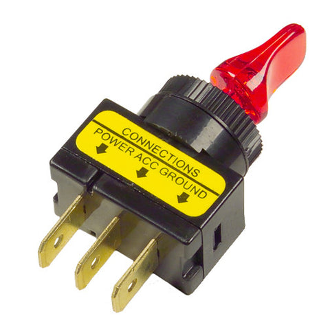 GROTE TOGGLE SWITCH RED 20 AMP 82-1909