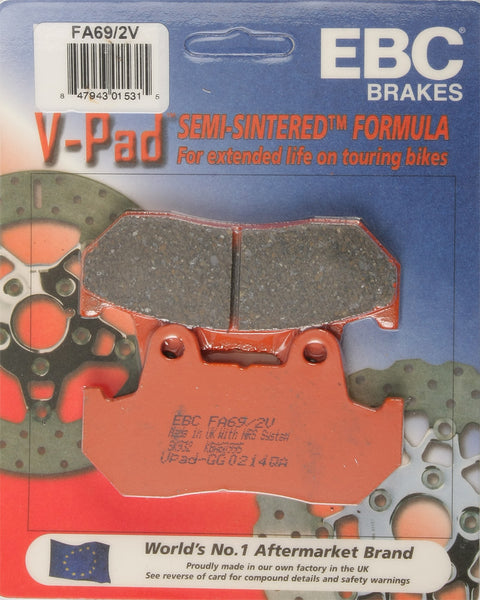 EBC BRAKE PADS V-SERIES FA69/2V