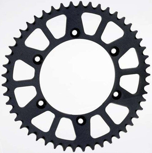 SUNSTAR REAR SPROCKET ALUMINUM 48T-520 BLK KAW/SUZ 5-361948BK