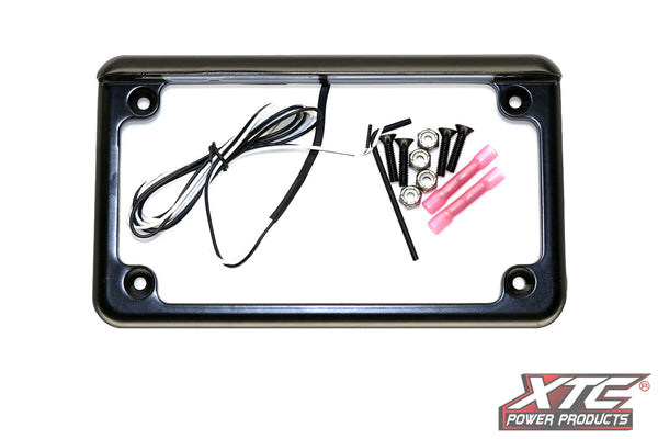 XTC POWER PRODUCTS LICENSE PLATE W/ LED UNIVERSAL LF-6BK