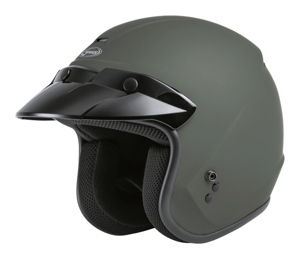 GMAX OF-2 OPEN-FACE HELMET MATTE GREEN MD G1020715