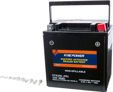 FIRE POWER BATTERY CTX30L SEALED FACTORY ACTIVATED CTX30L-BS(FA)
