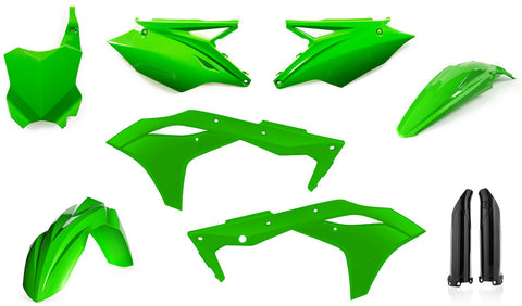 ACERBIS FULL PLASTIC KIT FLUORESCENT GREEN 2630630235