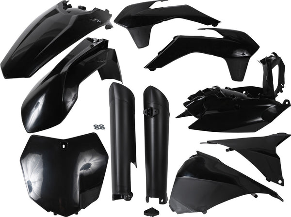 ACERBIS FULL PLASTIC KIT BLACK 2314330001